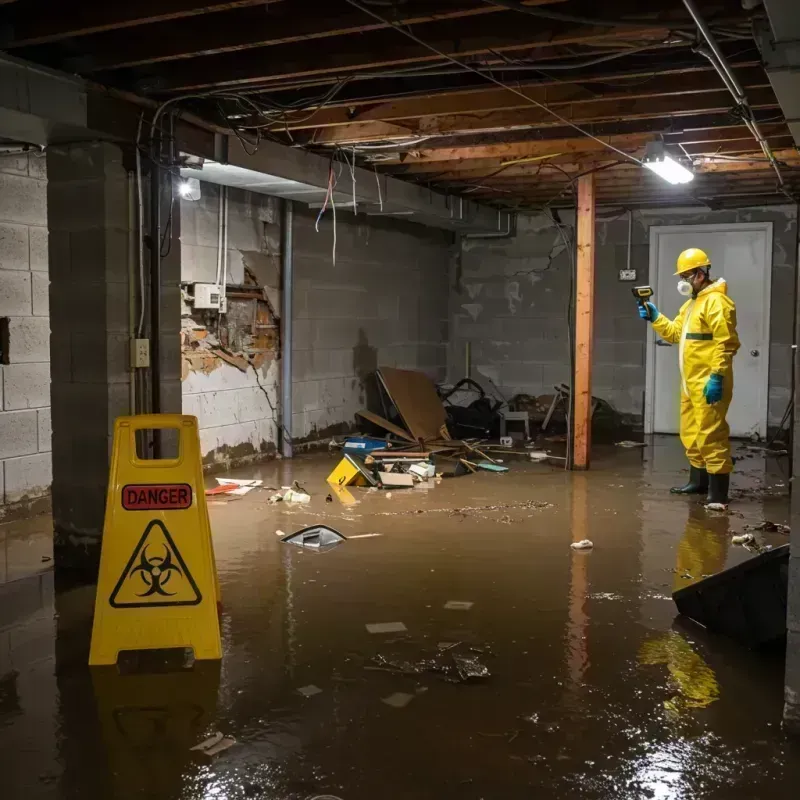 Flooded Basement Electrical Hazard in Douglas, AZ Property